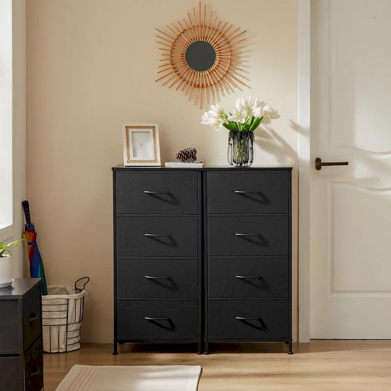 4-Drawer Fabric Dresser, Foldable Storage Cabinet Organizer