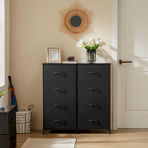 4-Drawer Fabric Dresser, Foldable Storage Cabinet Organizer