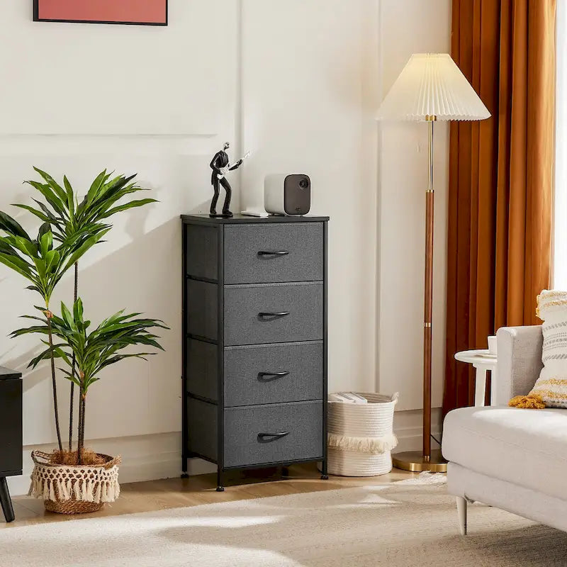 4-Drawer Fabric Dresser, Foldable Storage Cabinet Organizer
