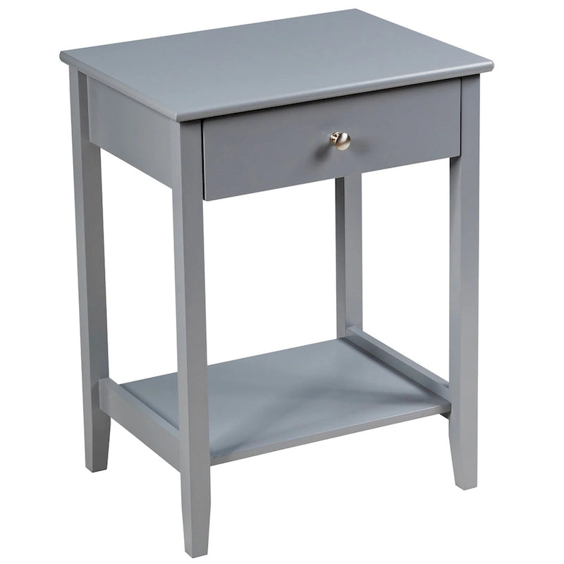 Nightstand End Table Storage Display Bedroom Furniture Drawer