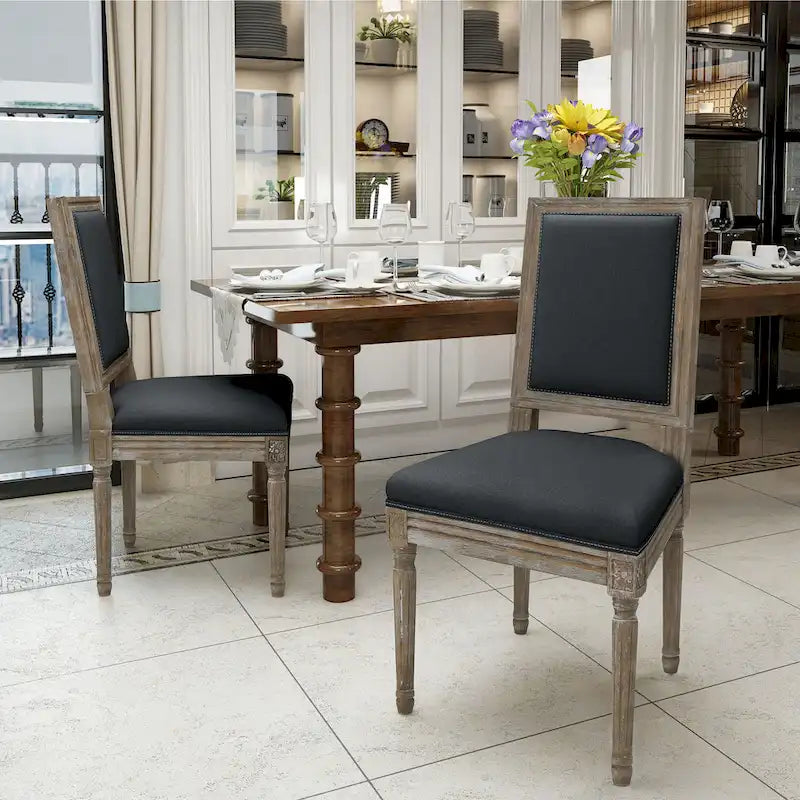Traditional Fabric Dining Chair (Set of 2)