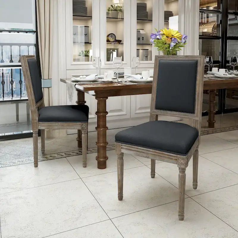 Traditional Fabric Dining Chair (Set of 2)