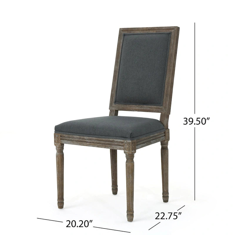 Traditional Fabric Dining Chair (Set of 2)