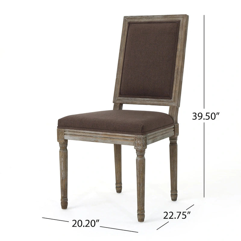 Traditional Fabric Dining Chair (Set of 2)
