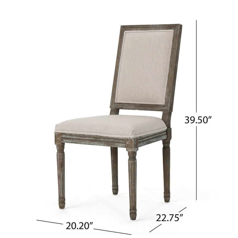 Traditional Fabric Dining Chair (Set of 2)