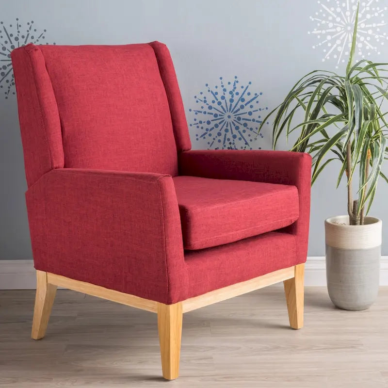 Mid-century Upholstered Accent Chair 27.50 L x 28.50 W x 36.50 H