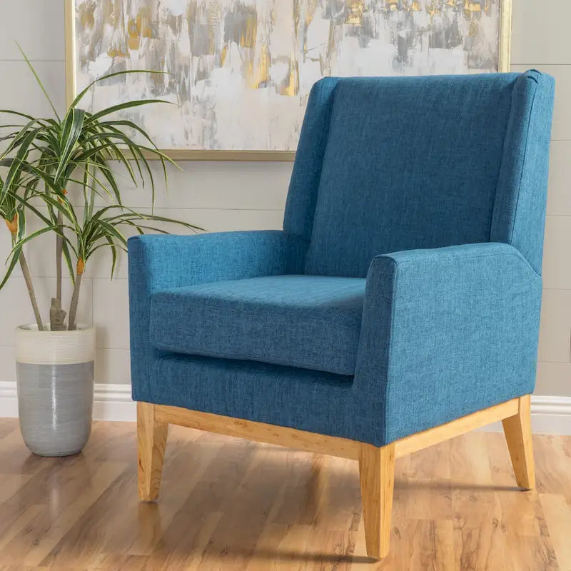 Mid-century Upholstered Accent Chair 27.50 L x 28.50 W x 36.50 H