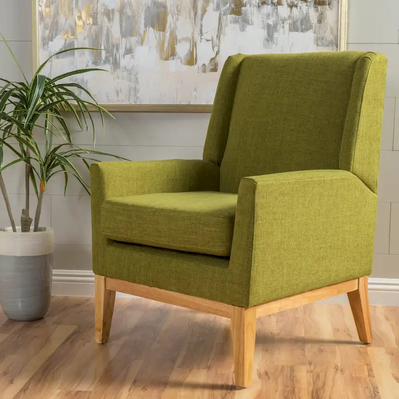 Mid-century Upholstered Accent Chair 27.50 L x 28.50 W x 36.50 H