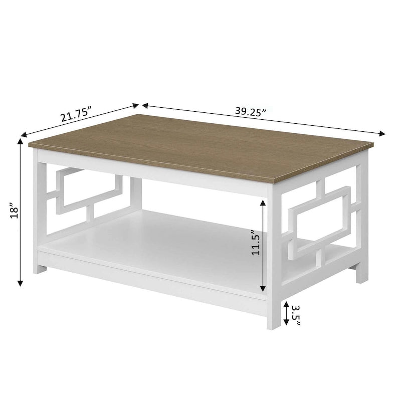 Town Square Coffee Table with Shelf