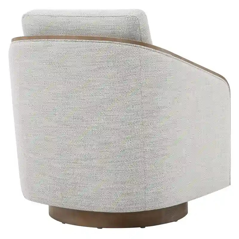 Modern Upholstered Living Room Swivel Bucket Accent Chair