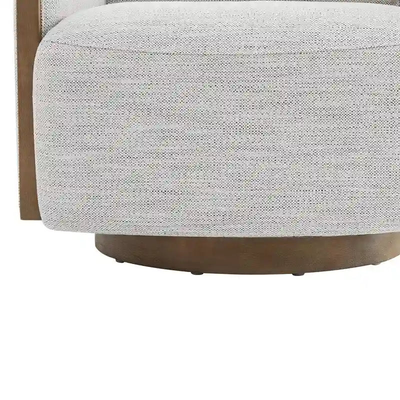Modern Upholstered Living Room Swivel Bucket Accent Chair