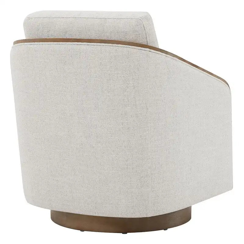 Modern Upholstered Living Room Swivel Bucket Accent Chair