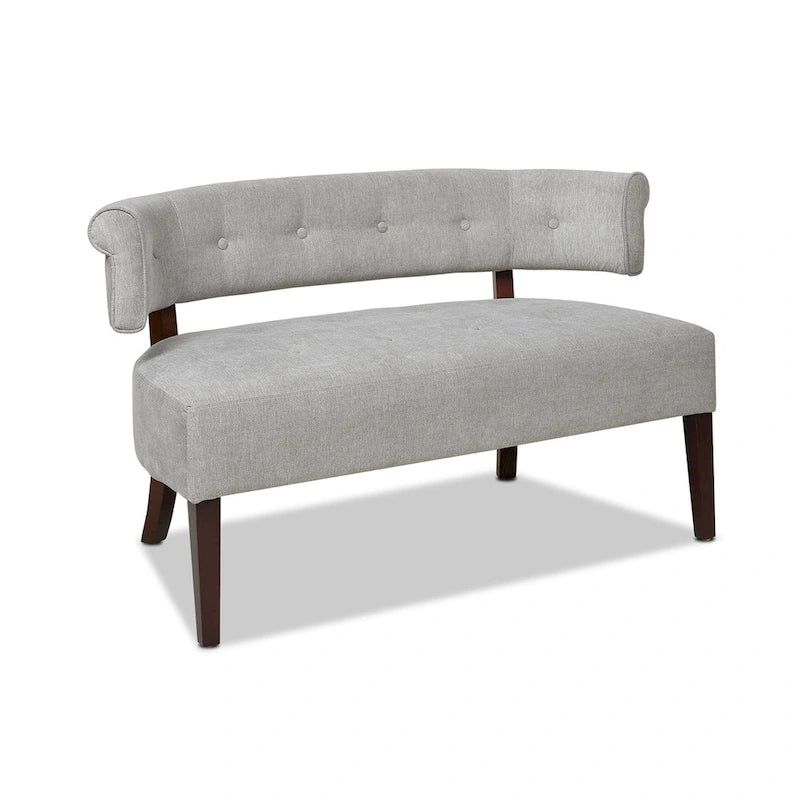 51 Modern Recessed Arm Tufted Bench Settee