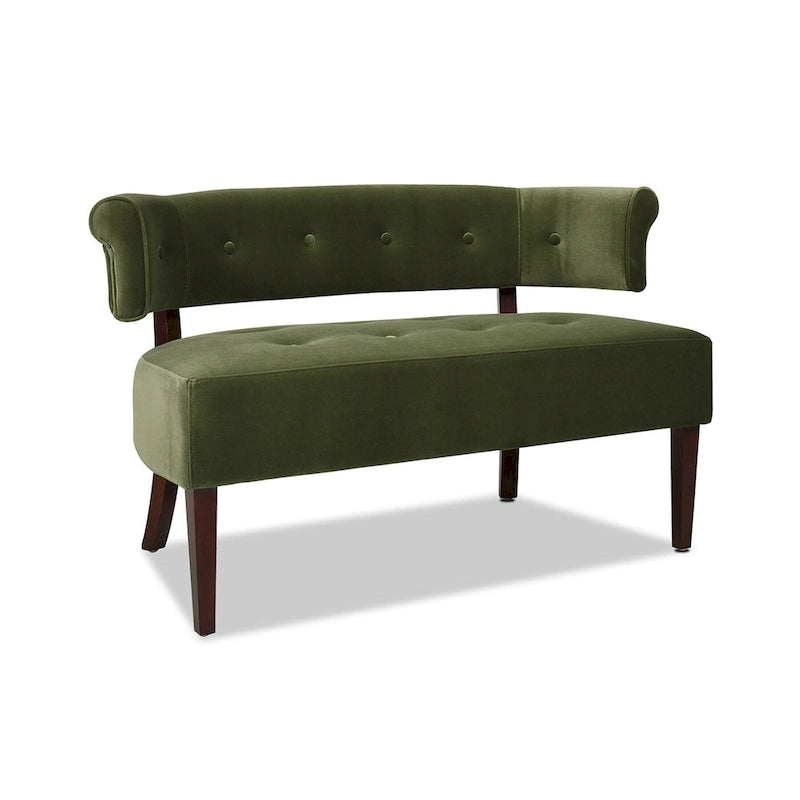51 Modern Recessed Arm Tufted Bench Settee