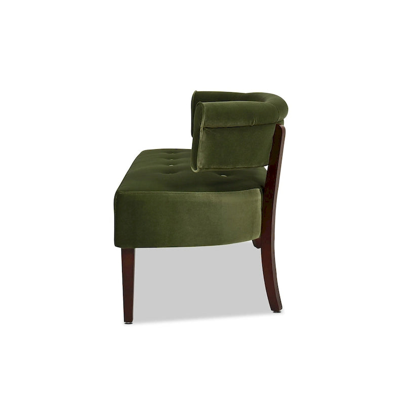 51 Modern Recessed Arm Tufted Bench Settee