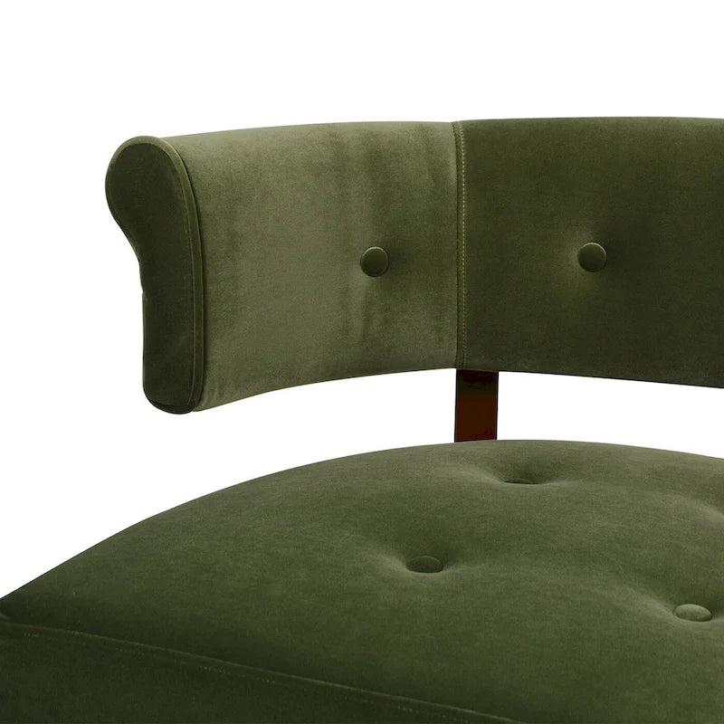51 Modern Recessed Arm Tufted Bench Settee