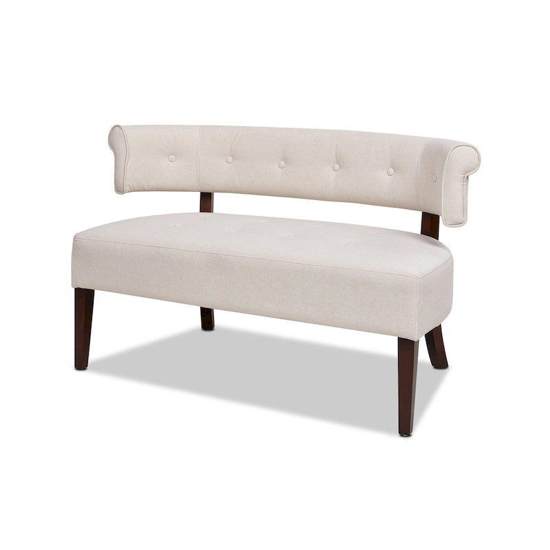 51 Modern Recessed Arm Tufted Bench Settee