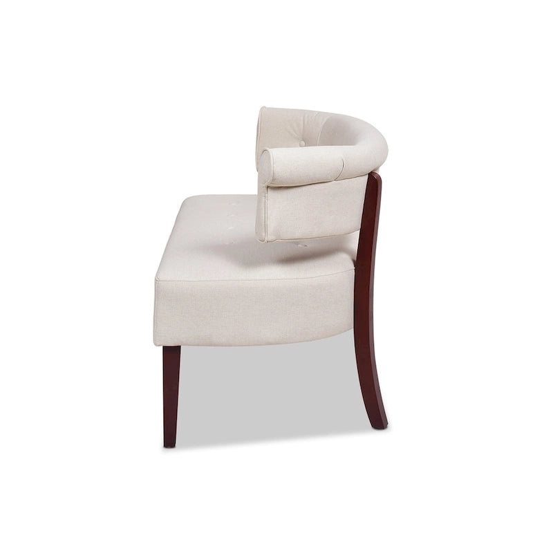 51 Modern Recessed Arm Tufted Bench Settee