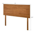MUSEHOMEINC Solid Wood Headboard for Queen/King Size Bed with Flat Panel Design, Match with Our Floating Bed Frame, Teak