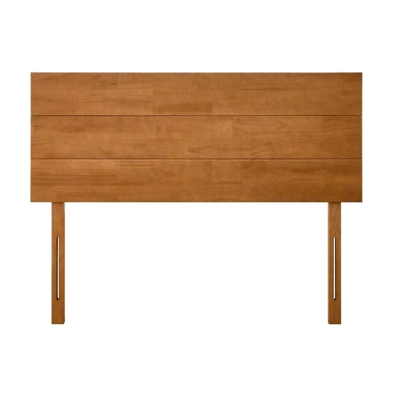 Solid Wood Headboard for Queen/King Size Bed with Flat Panel Design, Match with Our Floating Bed Frame, Teak
