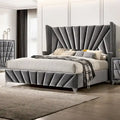 Furniture of America Ambrosia Traditional Fabric Upholstered Panel Bed