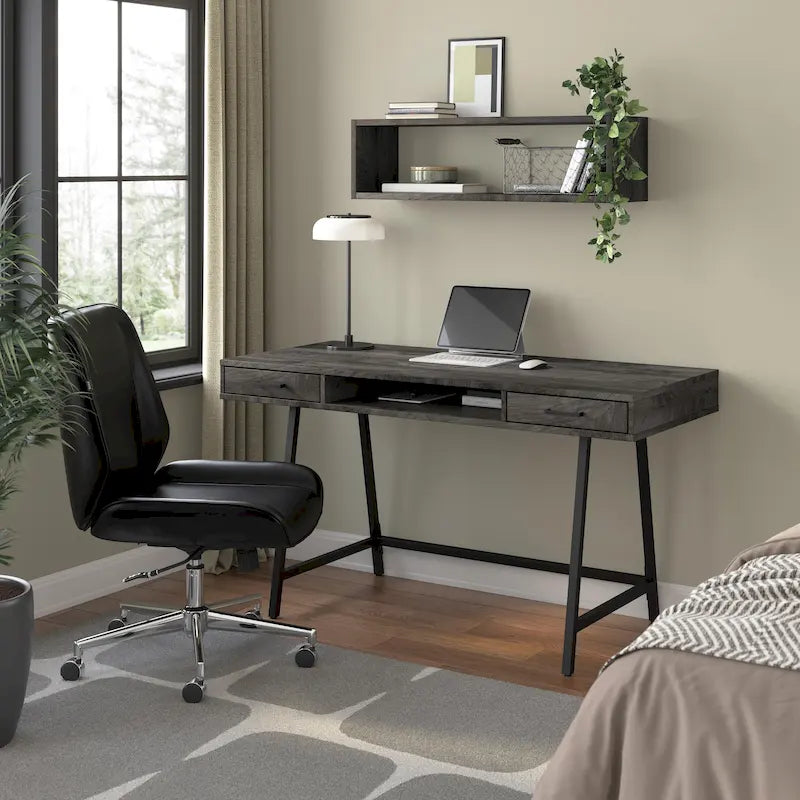 54W Writing Computer Desk with Storage