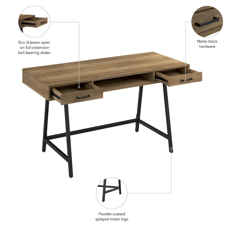 54W Writing Computer Desk with Storage