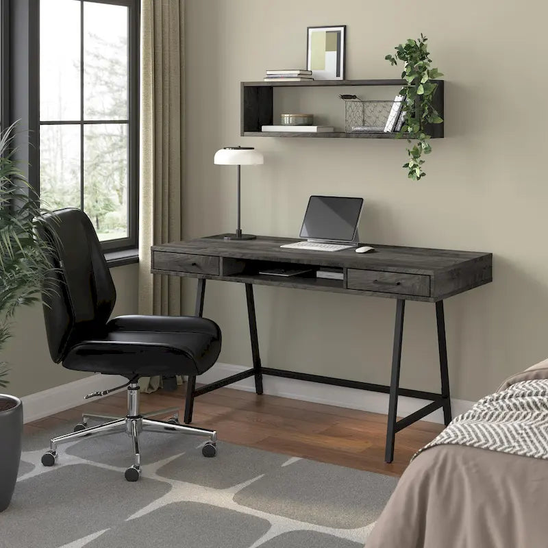 54W Writing Computer Desk with Storage