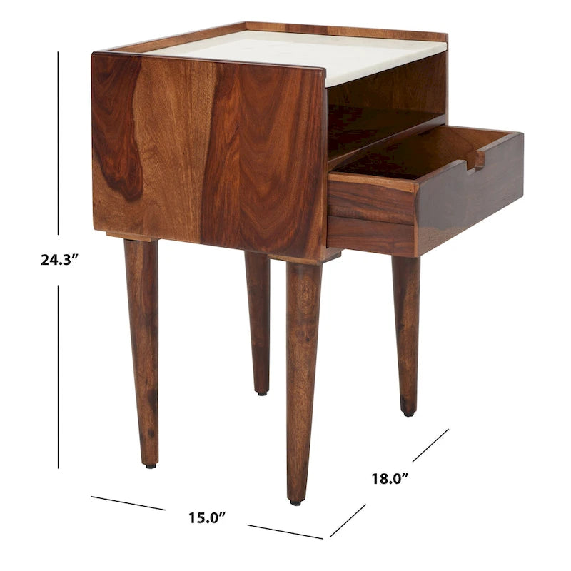 Modern 1-Drawer Nightstand