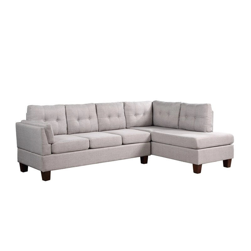 97-inch Modern Sectional Sofa with Left Facing Chaise - 97W x 64.5D x 34H