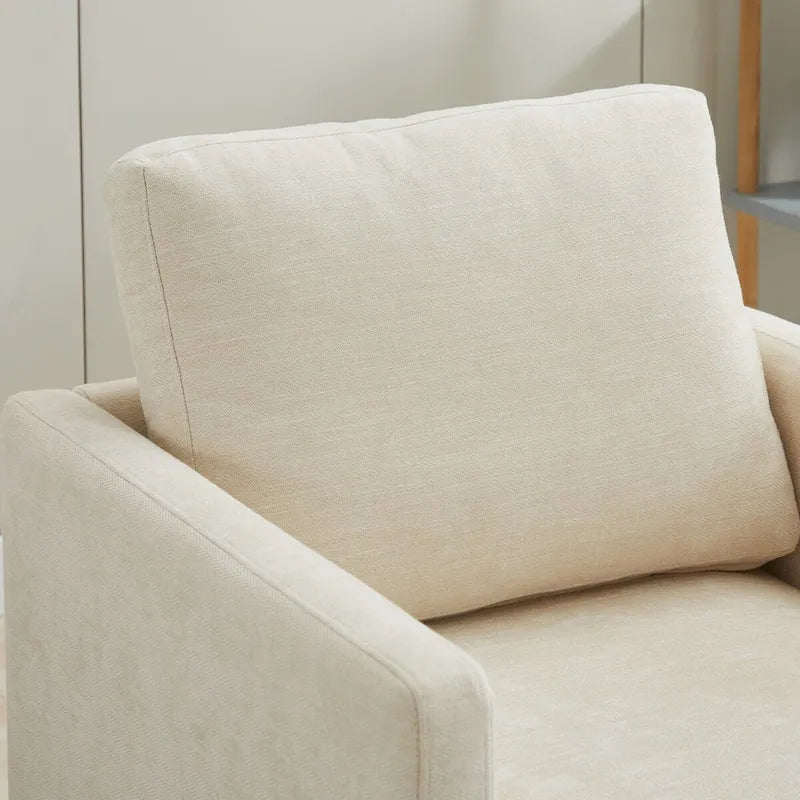Mid Century Modern Swivel Accent Chair, 360 Degree Swivel Armchair For Living Room, Bedroom