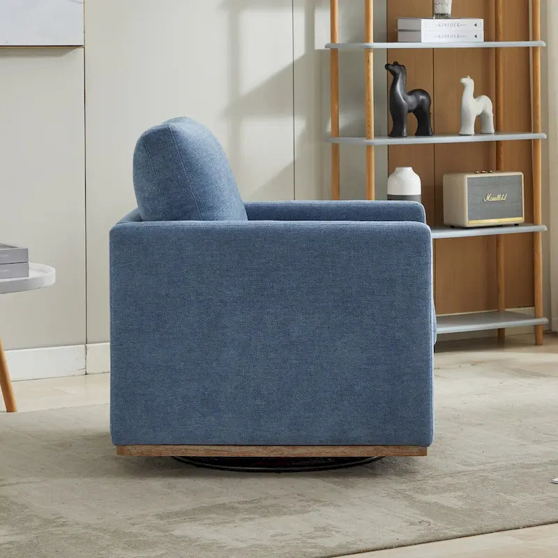 Mid Century Modern Swivel Accent Chair, 360 Degree Swivel Armchair For Living Room, Bedroom