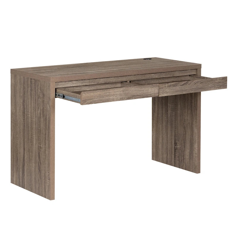 Mission Grey Two Drawer Desk