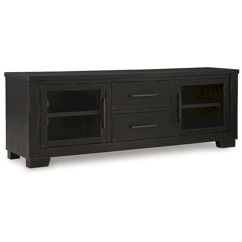 Black 80 TV Stand for TVs up to 92 - 79.5 W x 20 D x 28.13 H