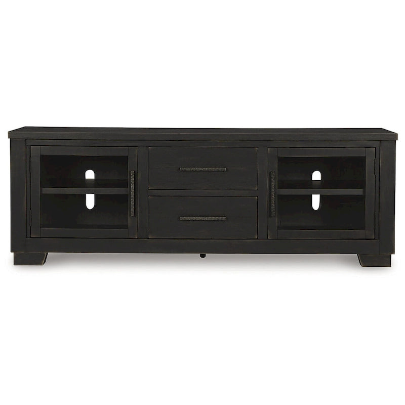 Black 80 TV Stand for TVs up to 92 - 79.5 W x 20 D x 28.13 H